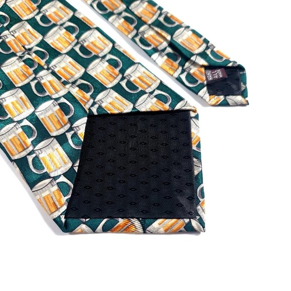 Museum Artifacts Mens Necktie Beer Mug Bartender Server Restaurant Casual - Picture 4 of 5